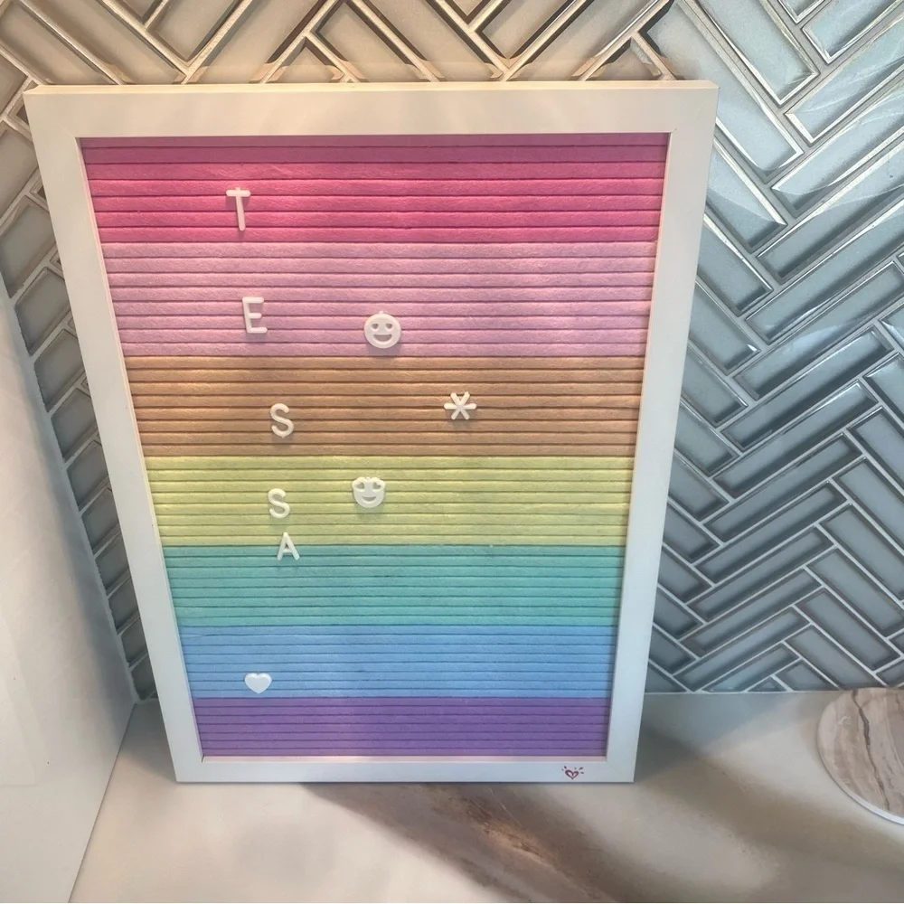 Rainbow Felt Letter Board